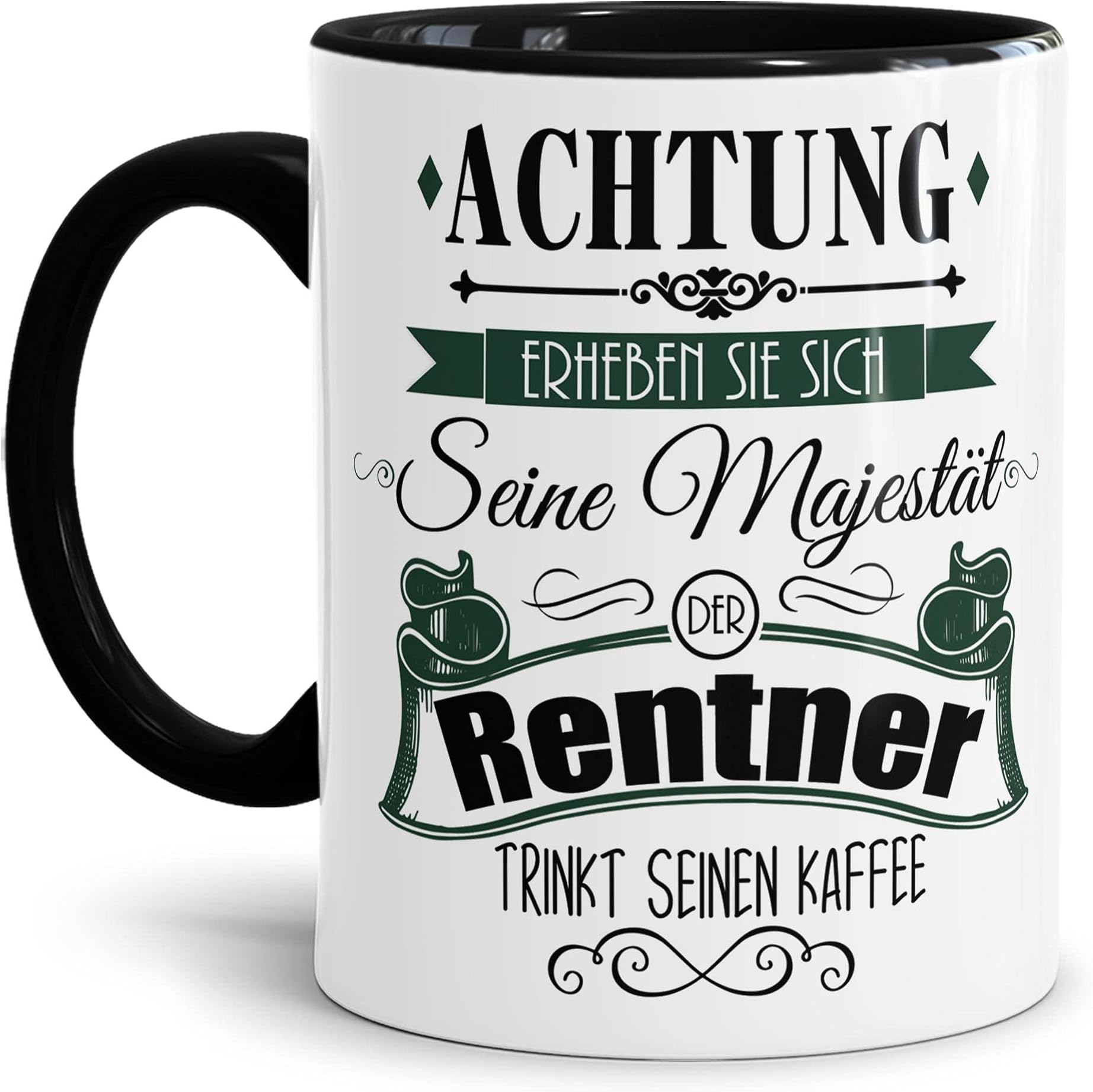RAHMENLOS Kaffeetasse als Geschenk für Rentner - Bin im Ruhestand - Im ...