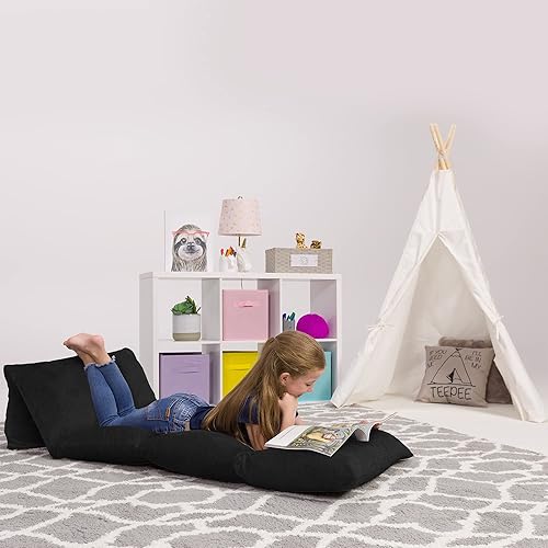 Miniatura 14 de Funda de almohada de suelo para niños, fundas de cojín y tumbona de alta calidad para almohadas (almohadas King no incluidas), regalos para niñas