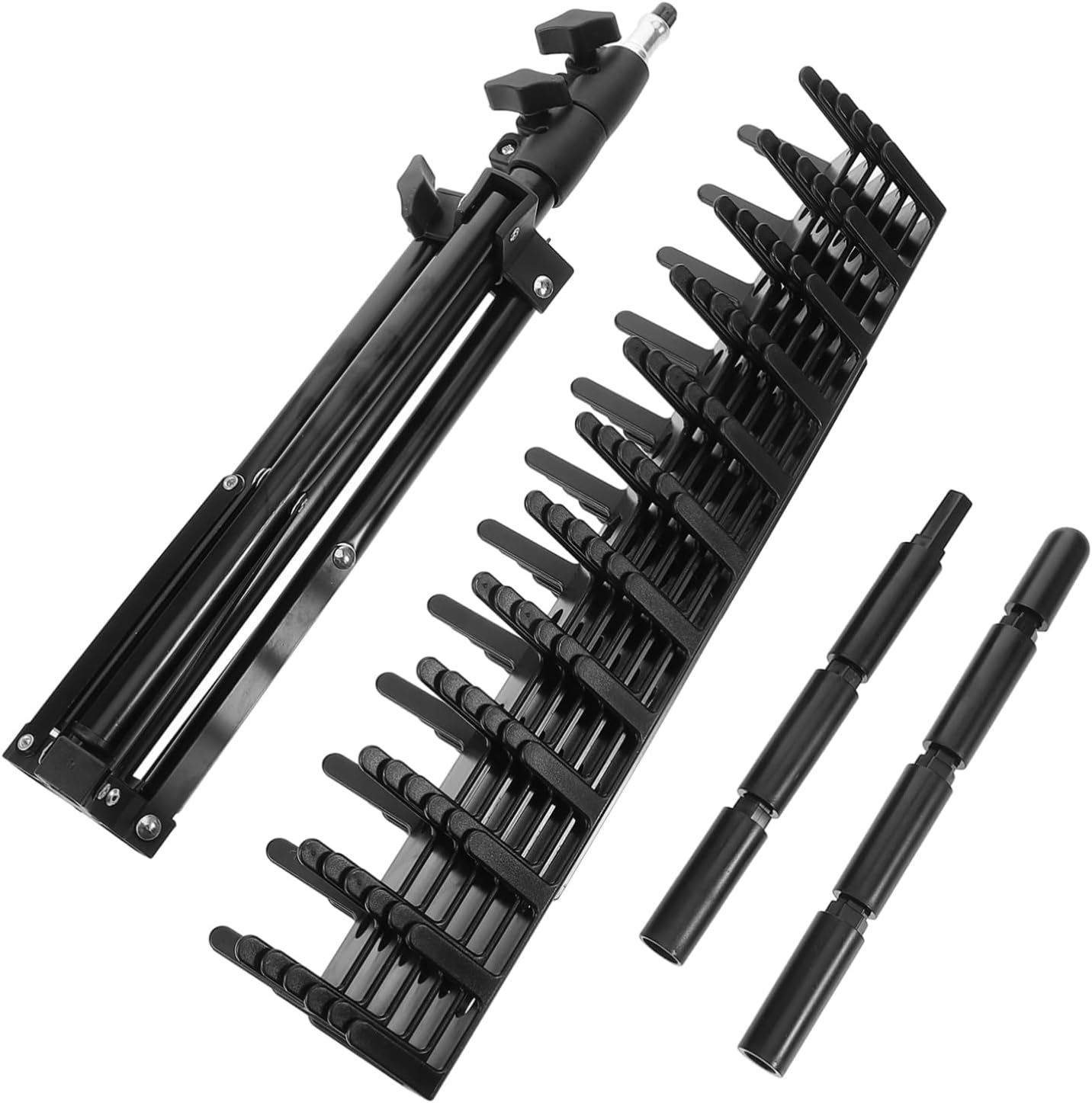 Adjustable Braiding Hair Rack Freestanding Hair Extension Holder Synthetic Bundles Stand
