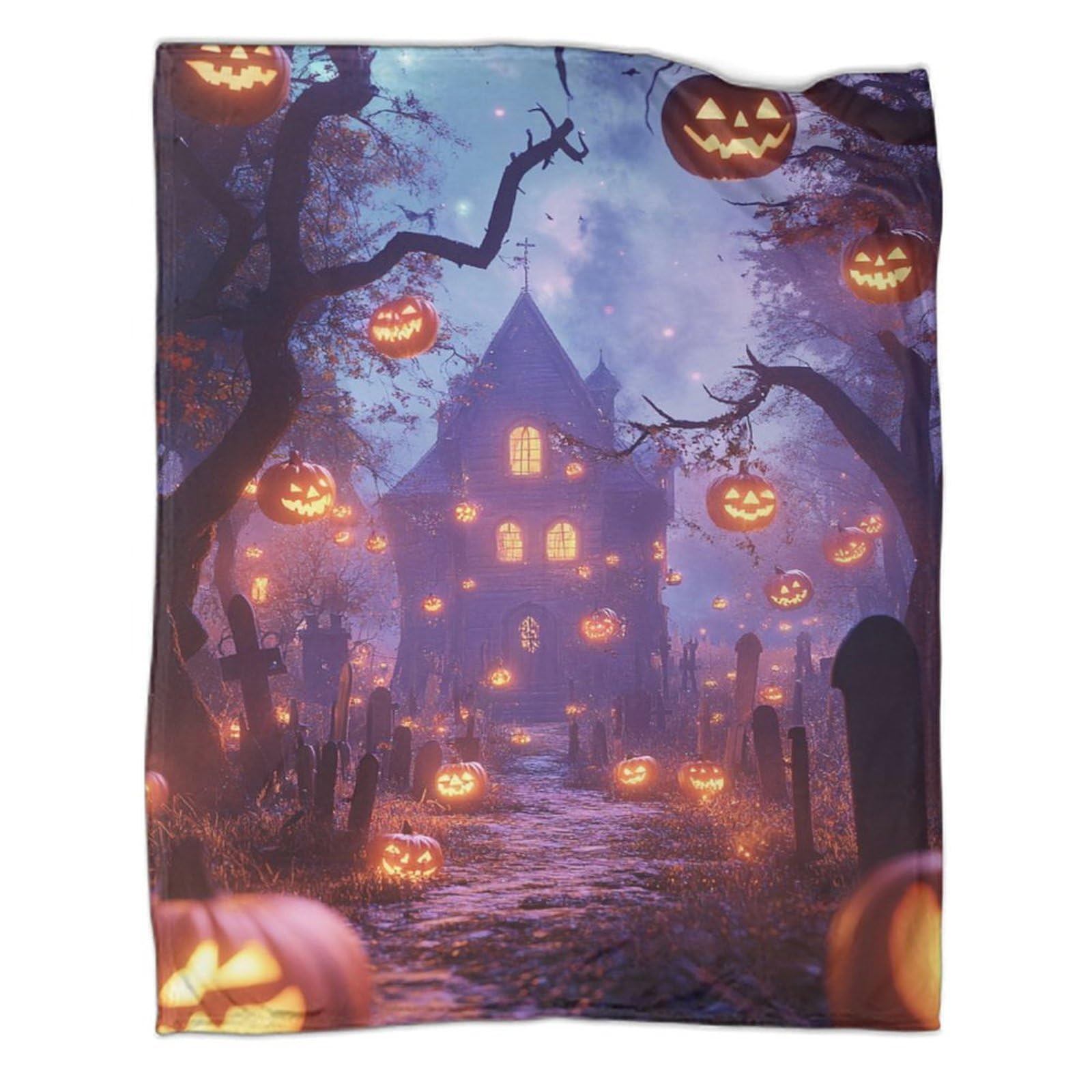 Couverture de festivals Halloween en peluche douce, cadeau idéal adulte