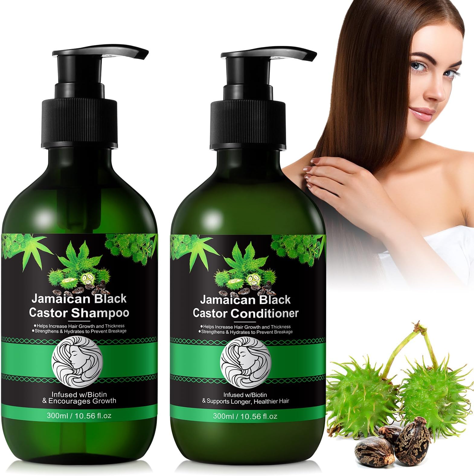 Jamaican Black Castor Oil Shampoo and Conditioner Set