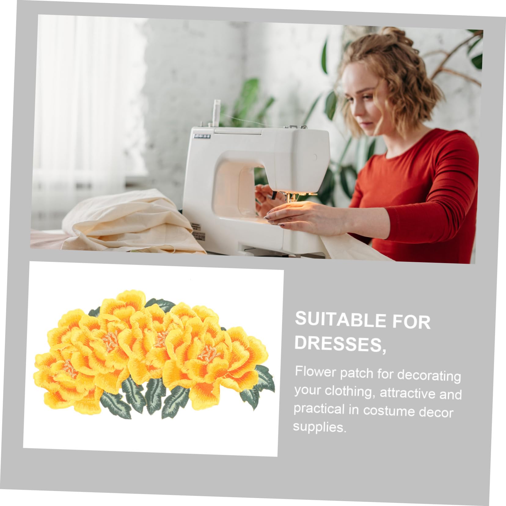 HOMSFOU 5 Sätze Kleiderflicken Jeansflicken Für Zerrissene Jeans Blumen Kleidung Dekoration Bestickte Applikation Nähflicken Kleiderflicken Aufnäher Für Jacken Kleidungsstoff 4 Stück * 5