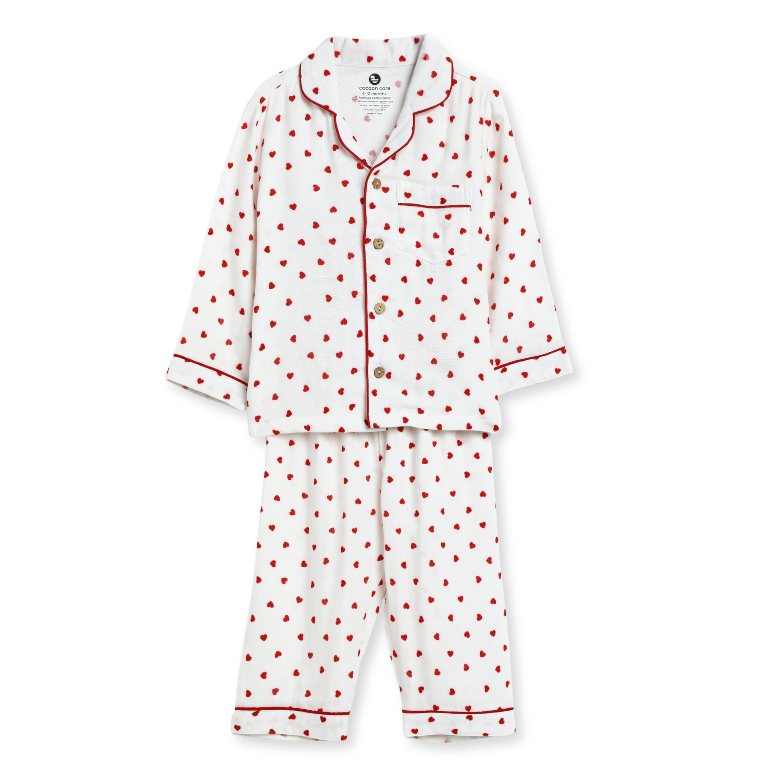 Muslin Cotton Printed Night Suit for Boys and Girls | Sleepwear for Babies | Winter Pajama Set for Kids | Night wear for Baby-image-14
