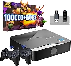 Kinhank 256G Super Console X2 with 100,000+ Classic Games,Retro Video Game Consoles Compatible with 60+ Classis Emulators, S902X2 Chip, Android TV 9.0&Emuelec 4.5 Systems in One, 2 Controllers
