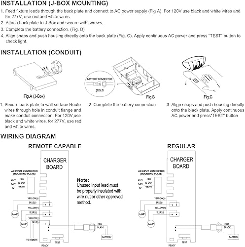 Miniatura 5 de Accesorios de iluminación de emergencia LED con 2 cabezales, luz de emergencia comercial con batería de respaldo, calificación UL 924 y CEC, voltaje