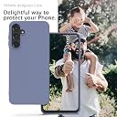 YATWIN Silicone Back Case for Samsung Galaxy A15, Soft-Touch Phone Back Cover for Samsung Galaxy A15 - Lavender Grey gallery image