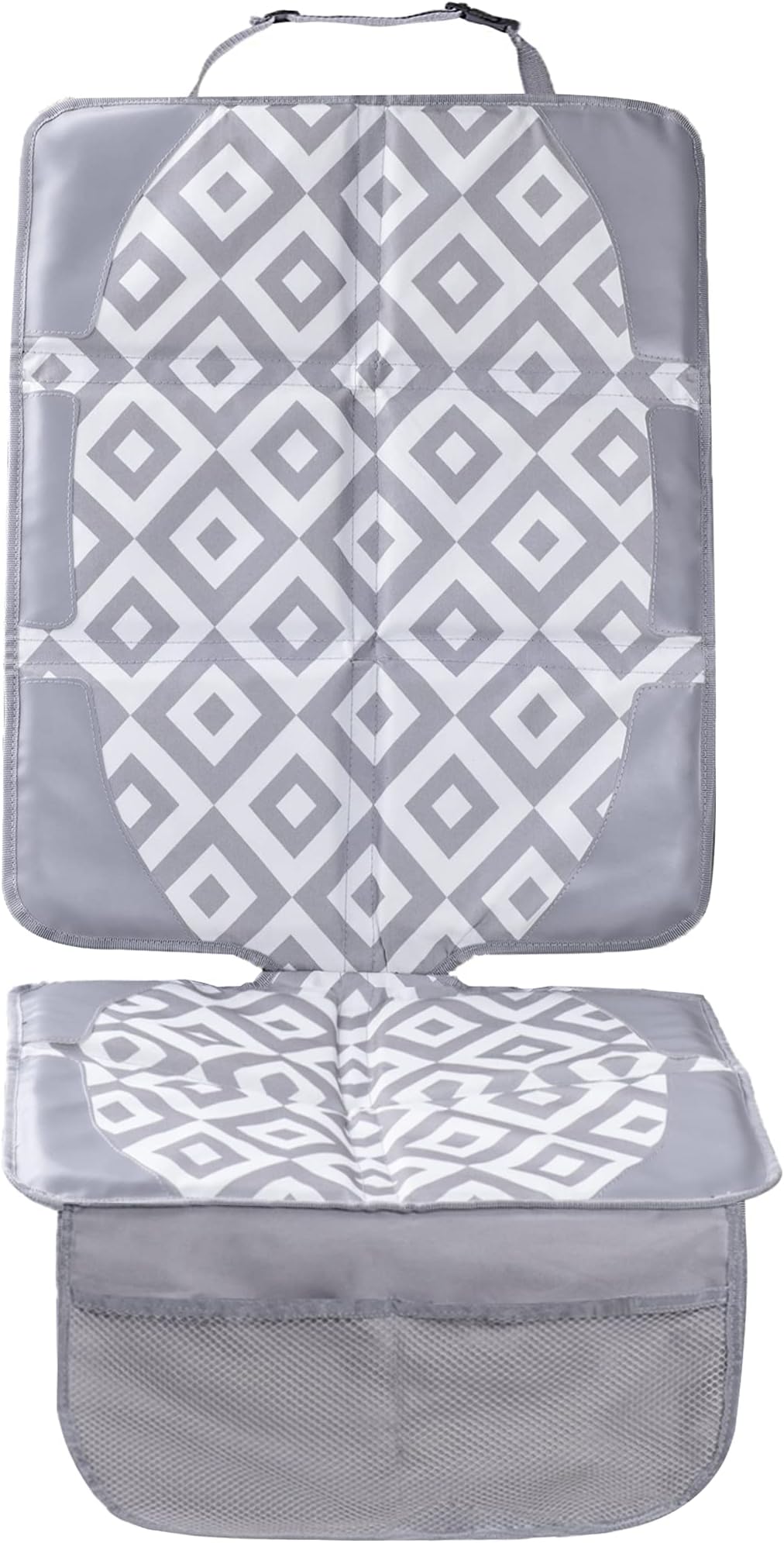 FORBY Car Seat Protector with Thickest Padding - Featuring XL Size (Best Coverage Available), Durable, Waterproof 600D Fabric, PVC Leather Reinforced Corners & 2 Large Pockets for Handy Storage