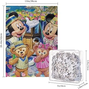 Amazon | ミッキーマウス 200 ピース ジグソーパズル 木製 減圧