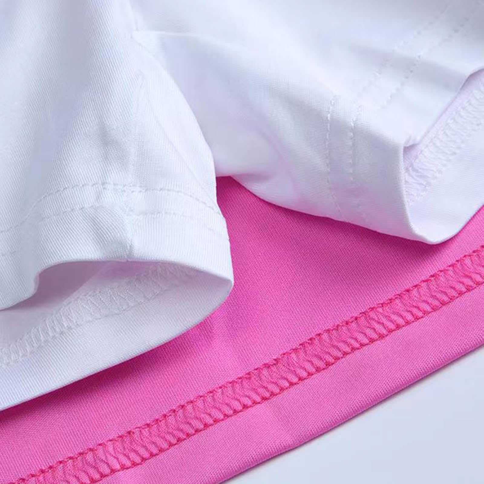 Gonnellino Danza Gonne Sportive for Bambine, estive, Tinta Unita, a Vita Alta, con Pantaloncini, Gonna Plissettata Casual da Palestra