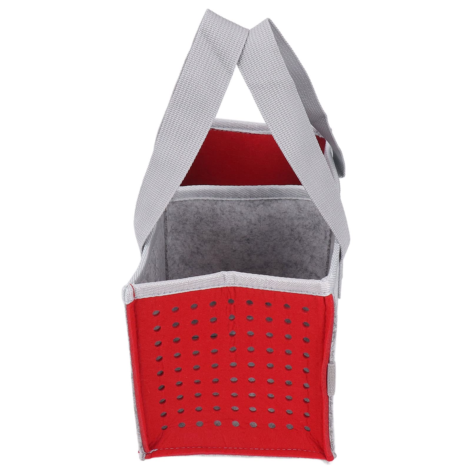 Carry Bag for Toniebox Audio Player Starter Set, Storage Bag for Tonies Figurine Travel Carrying Storage Bag Extra Space Felt Cloth Case for Kids Toniebox Accessories (Red)