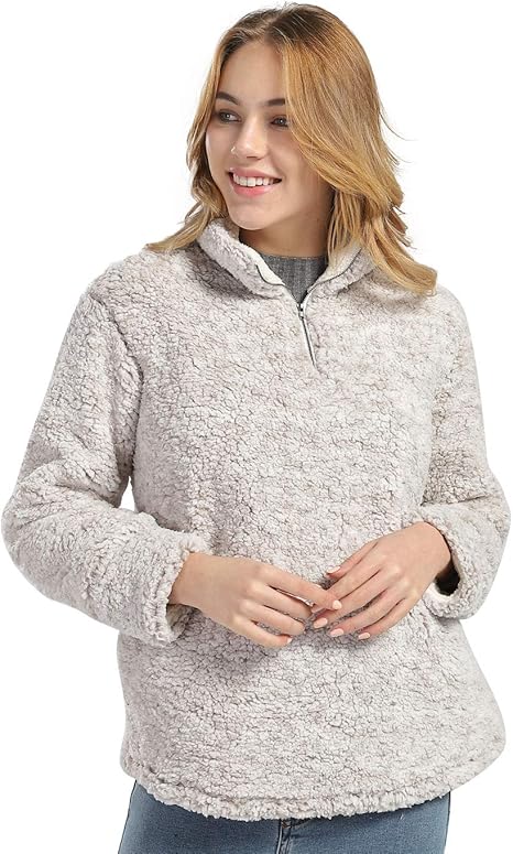 snow tipped fleece jacket