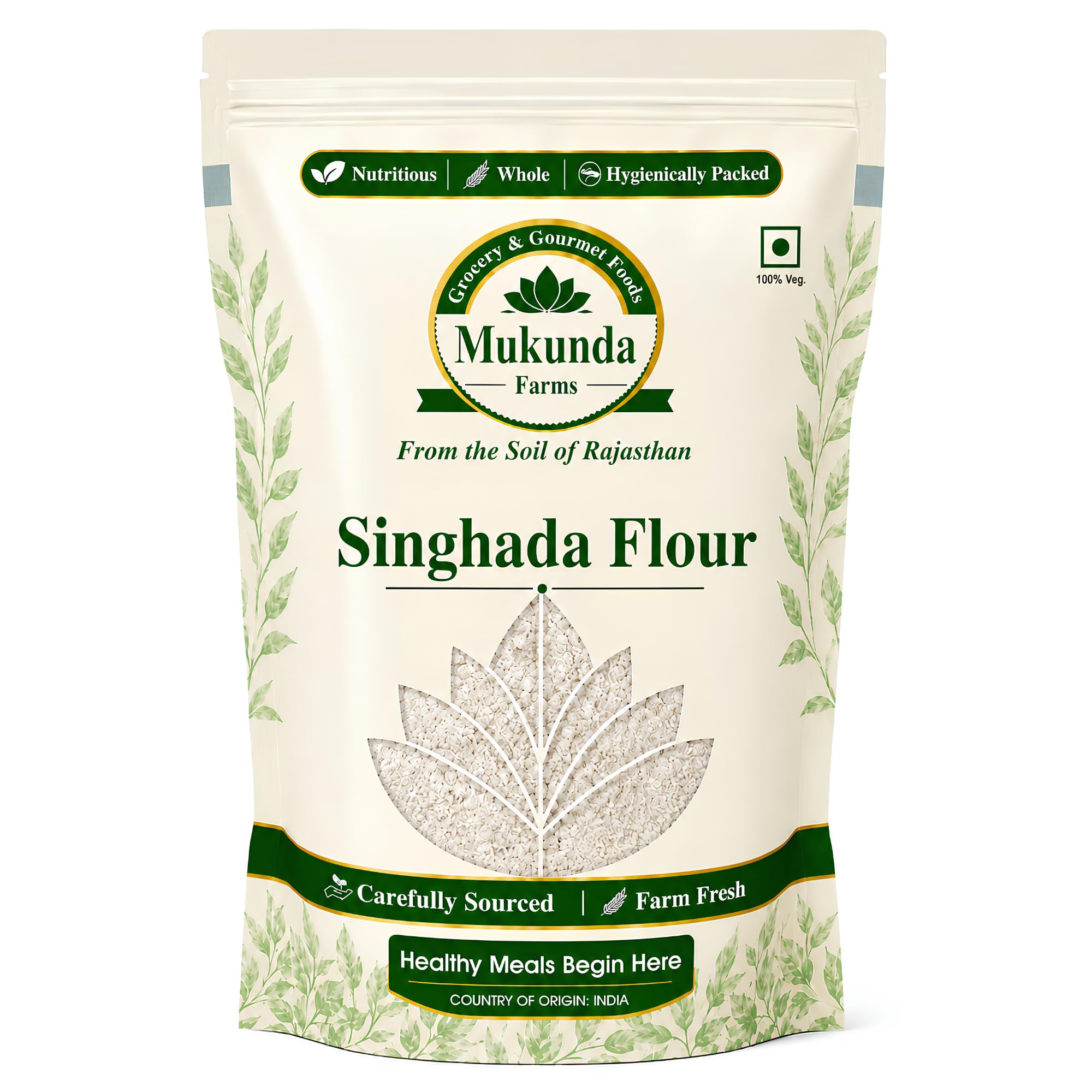 Mukunda Farms Singhada Flour (Water Chestnut Flour) | Premium Quality Gluten-Free Atta for Fasting & Traditional Recipes | Hygienically Packed | Farm Fresh (3kg)-image-41