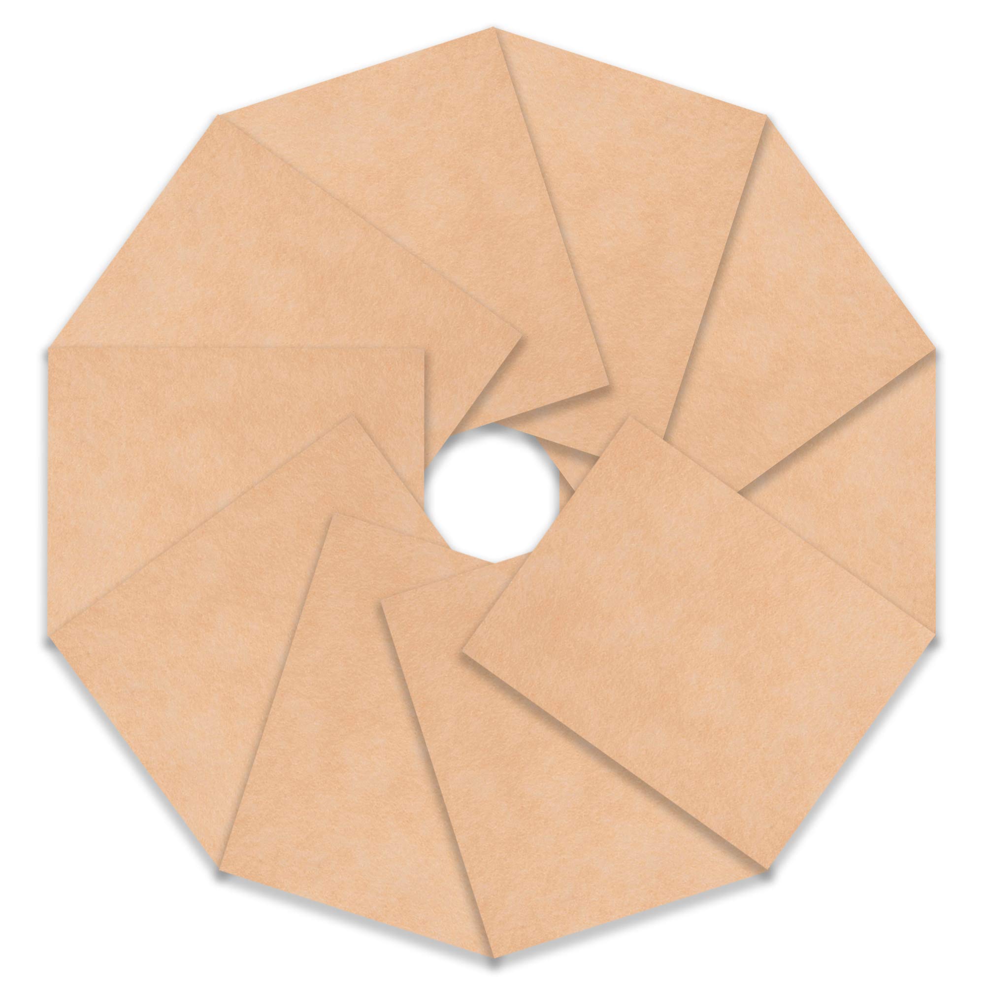 Trimits 10 Pack of Felt, Flesh, 23 x 30cm