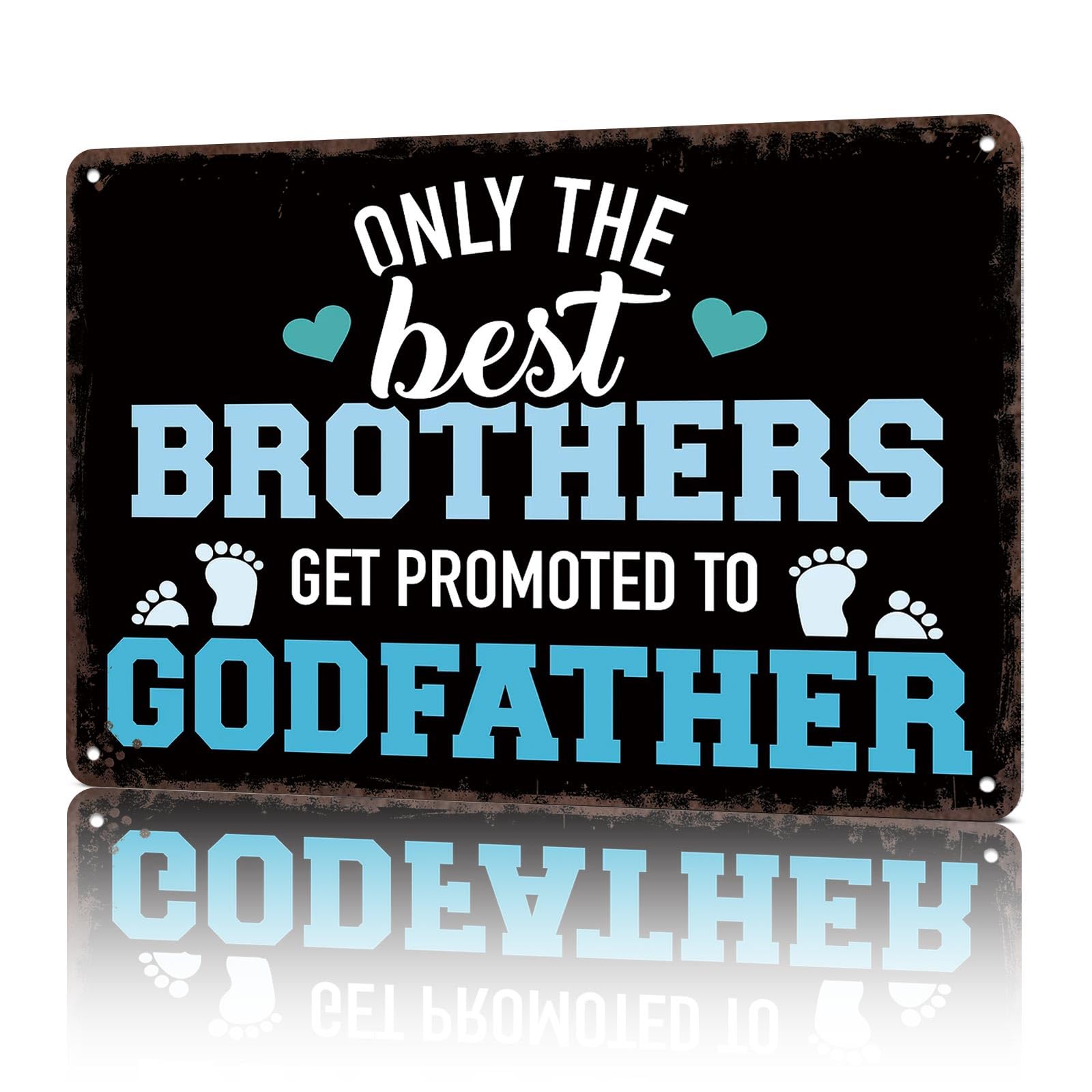 KWQDOZF Vintage Metal Signs Only Best Brothers Get Pro Funny Tin Sign Poster Wall Art For Home Room Bedroom Office Decor 8x12inch