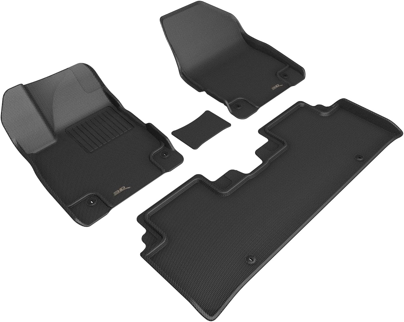 3D MAXpider Custom Fit Kagu Floor Mat (Black) Compatible with Kia EV6 GT 2023-2024 – Full Set