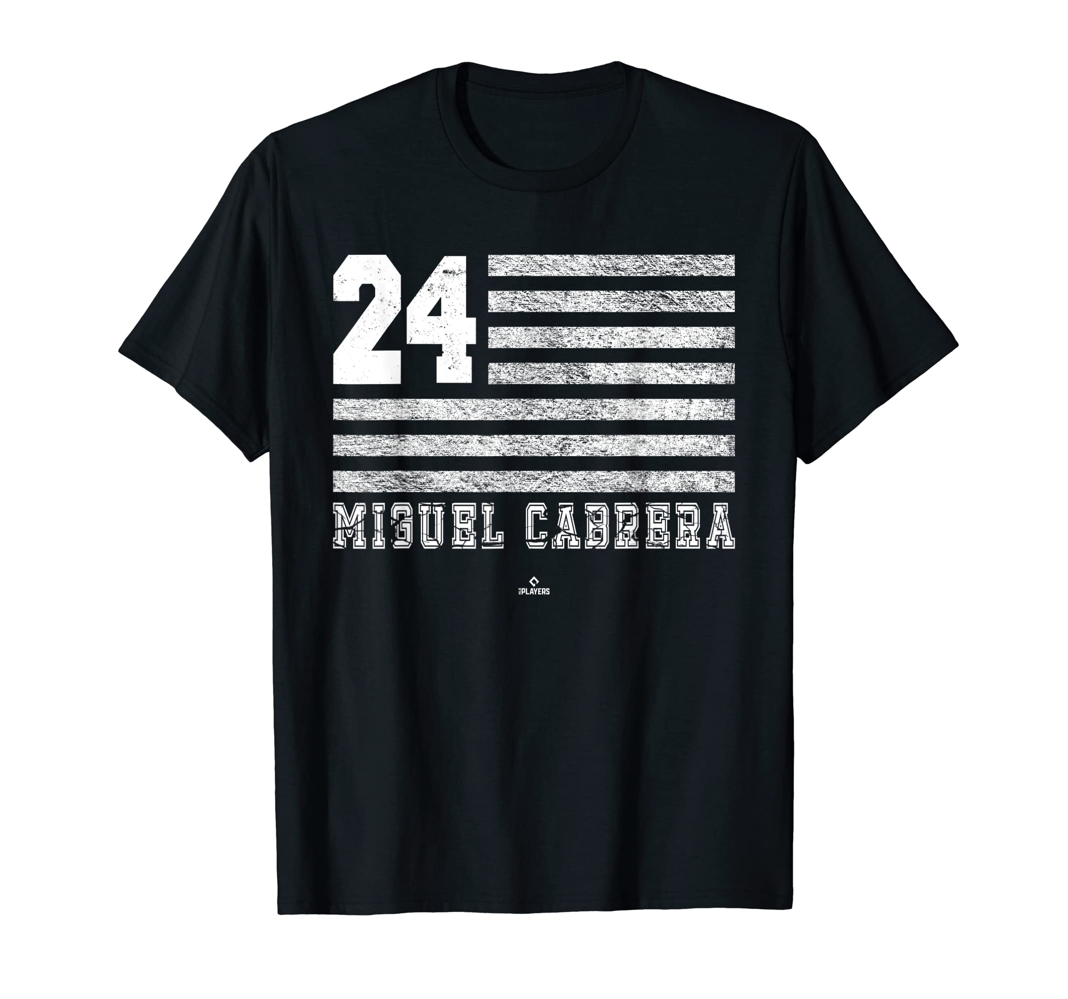 Vintage Flag Gameday Miguel Cabrera Detroit MLBPA T-Shirt