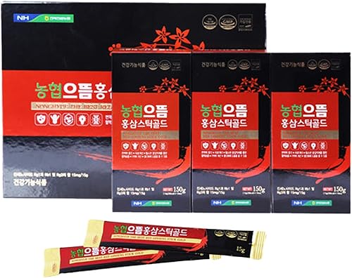 Miniatura 6 de Hong Sam Stick - Extracto de ginseng rojo dorado  Ginseng coreano de 6 años, prácticos palitos de una sola porción, perfecto para uso familiar y