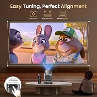 finade Mini Projektor 4K 1080P Android 12 WiFi 6 Bluetooth 5.4 Otthoni Mozi 7