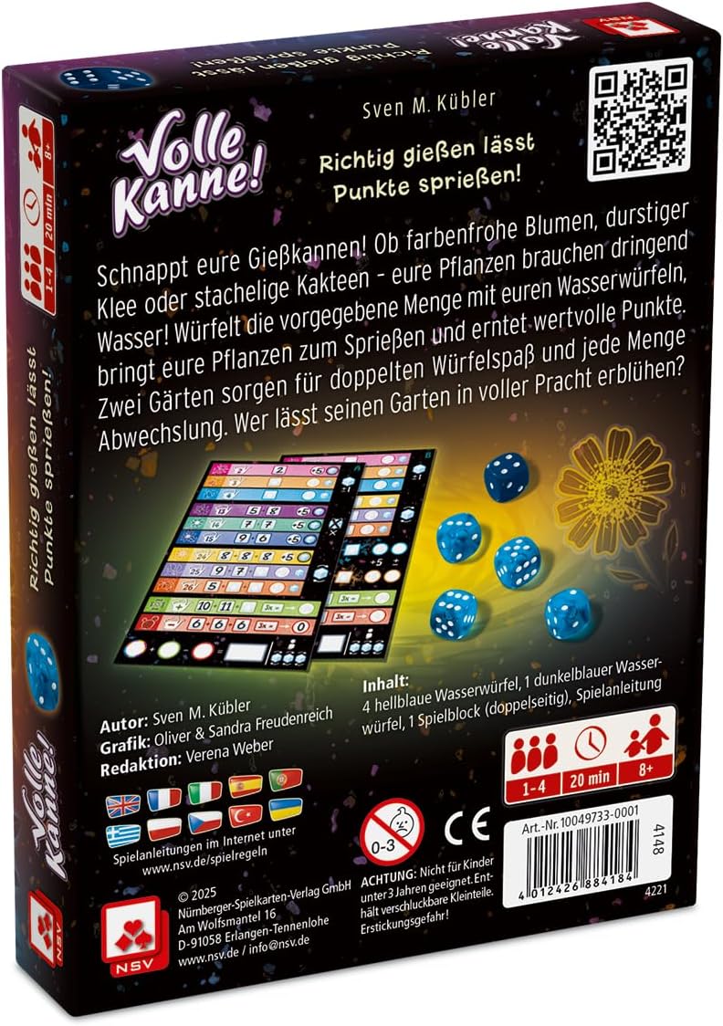 NSV Nürnberger Spielkarten Verlag 4148 - VOLLE KANNE - Dice Game