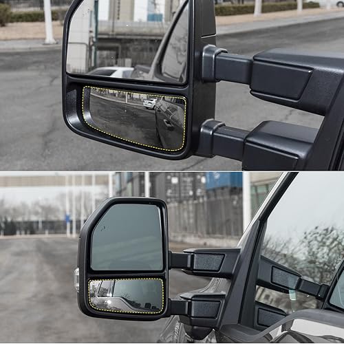 Miniatura 6 de Espejo de repuesto inferior con calefacción para el lado del conductor, espejo de remolque con soporte trasero para Ford F150 2015-2020, Ford F250