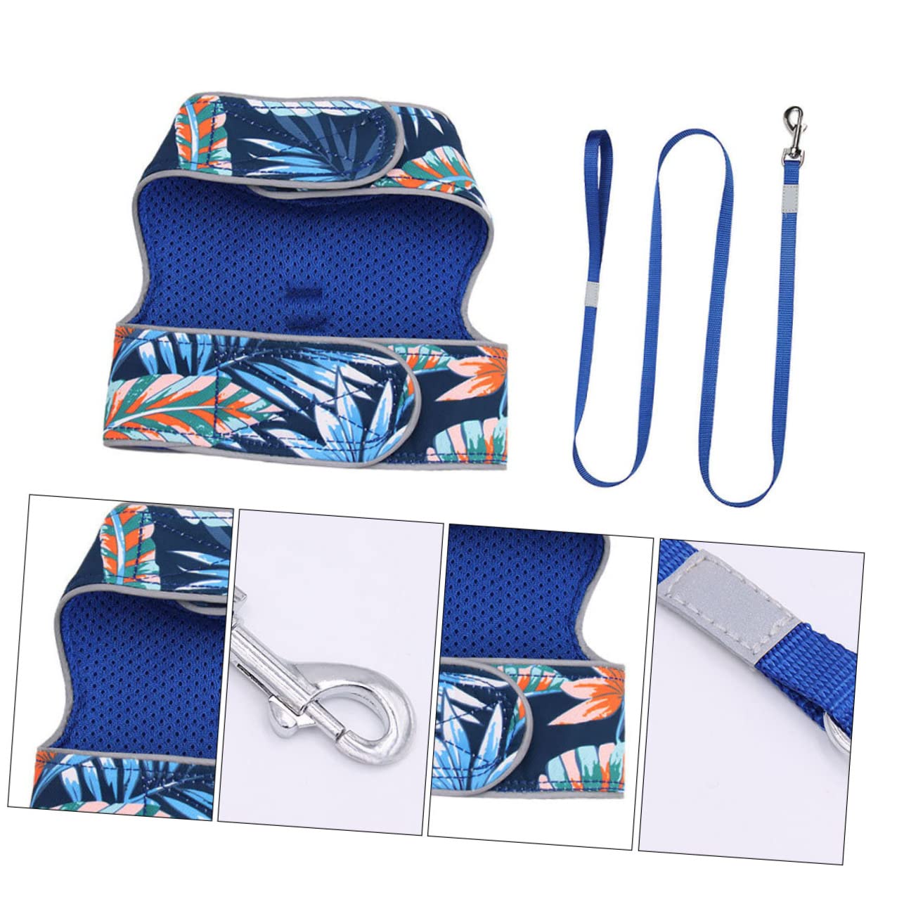 Didiseaon 3sets Pettorina Cat Luminosa e Traspirante Con Guinzaglio Per Gatti Piccoli e Medi Design Riflettente Per Passeggiate Notturne Comoda e Sicura Per Tuo Felino