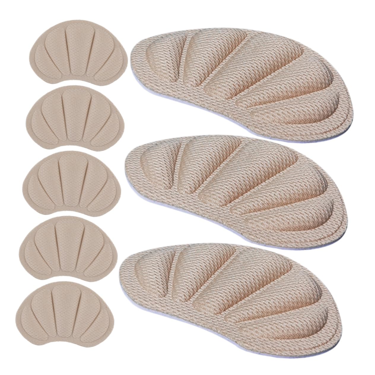 BESTYASH 4 Pairs All Season Heel Pads for Women Slip Back Cushion Inserts for Shoes Creative Design for All Day Comfort Durable and Convenient Fit for Various Shoe