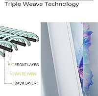 Vista 39 de Cortinas opacas de mariposa para decoración del hogar de niñas y niños, hermosas flores en acuarela, con ojales, aislamiento térmico, cortinas