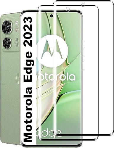 Protector de pantalla para Motorola Moto Edge 20232024 (no más), dureza 9H antiarañazos, 3D de vidrio templado, compatible con fundas, antiarañazos