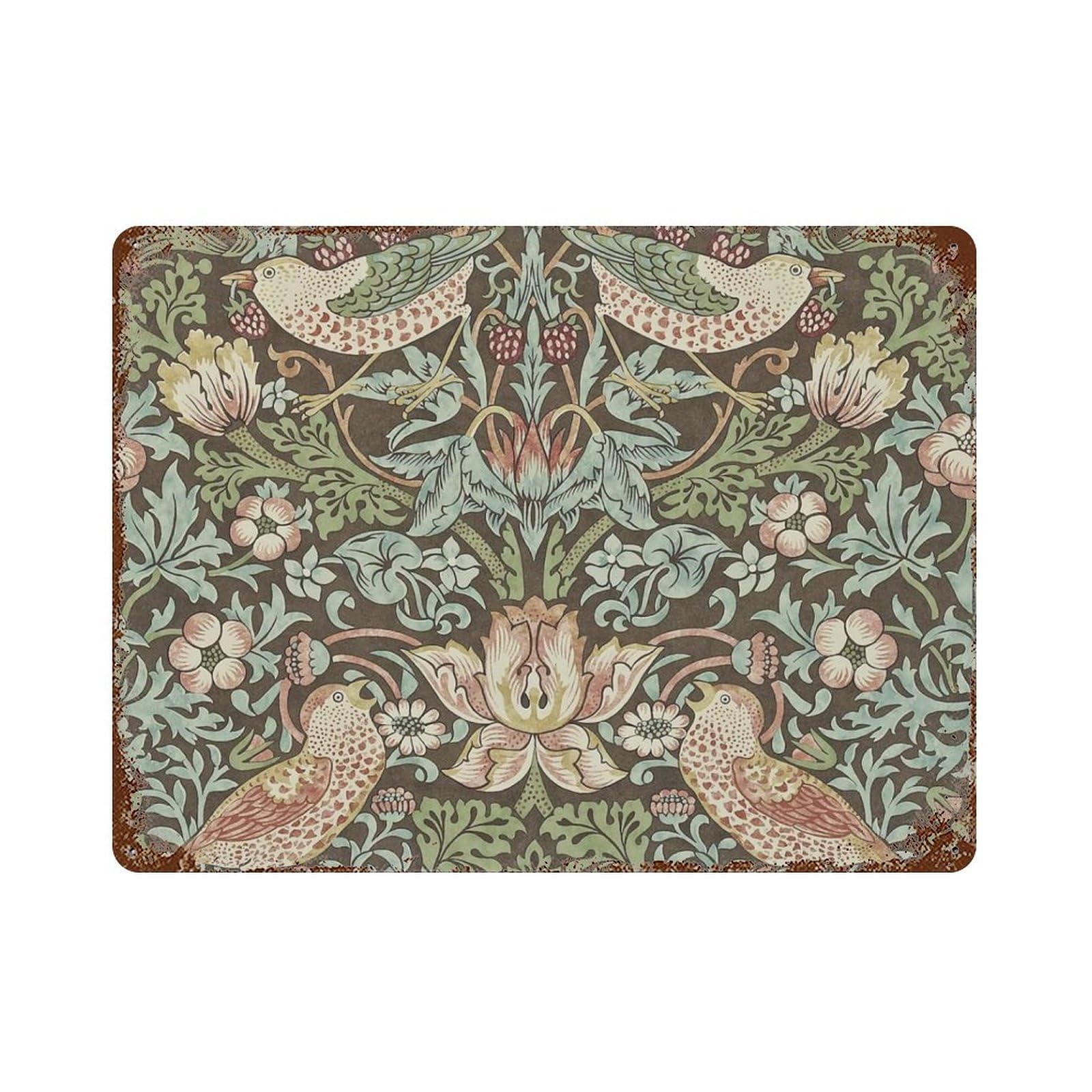 Amazon.co.jp: ブリキ看板 William Morris ウィリアムモリス 花柄 金属 