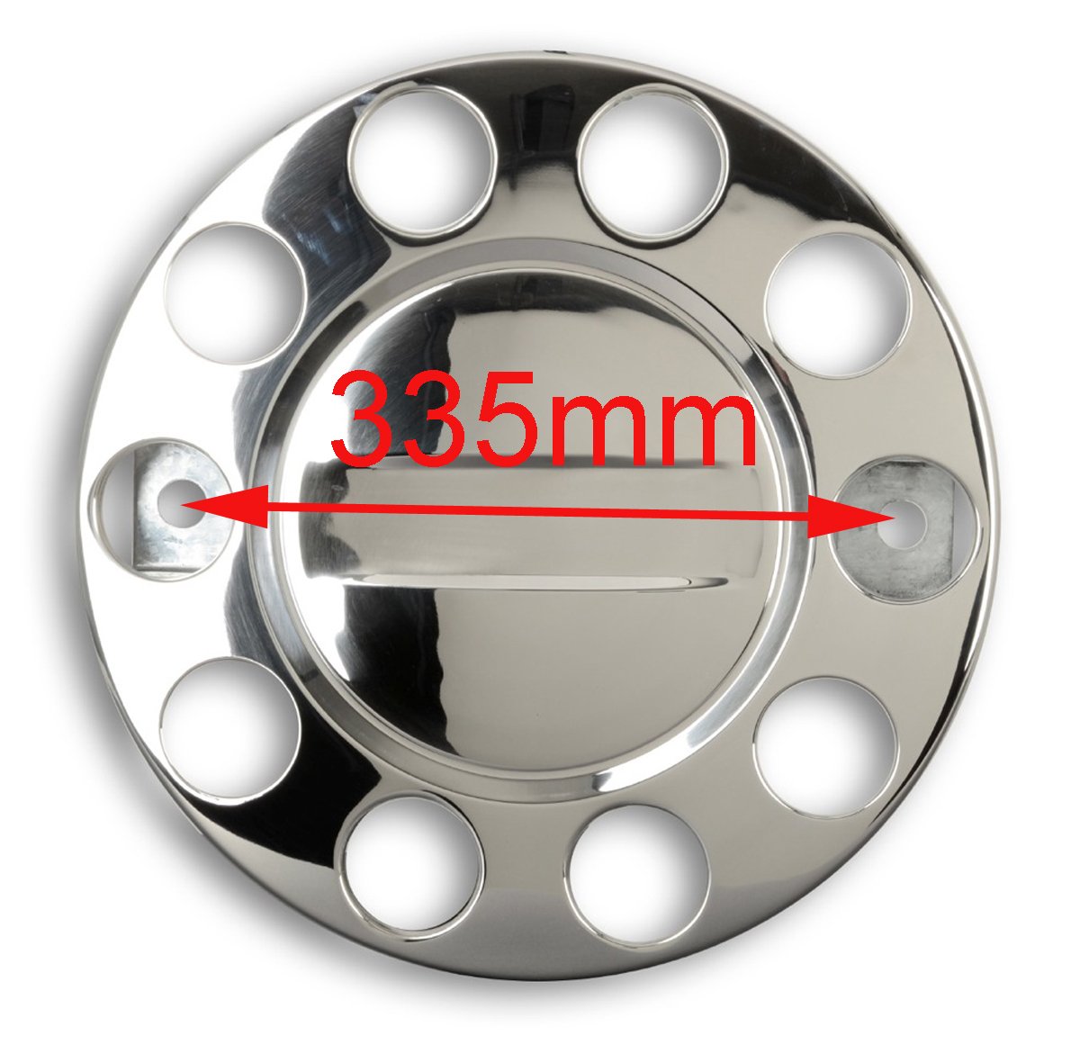 4 Stuks Wieldoppen Voor 22.5 Inch Vrachtwagens – Glanzend RVS Met UV-bescherming