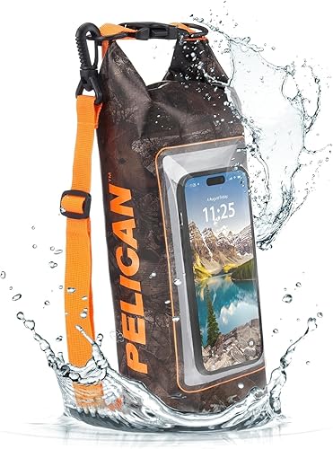 Miniatura 9 de Pelican Marine - Bolsa seca impermeable IP68 con tapa enrollable 5 litros con funda integrada para iPhone 14 Pro Max 13 Pro Max 12 Pro Max 11 bolsa