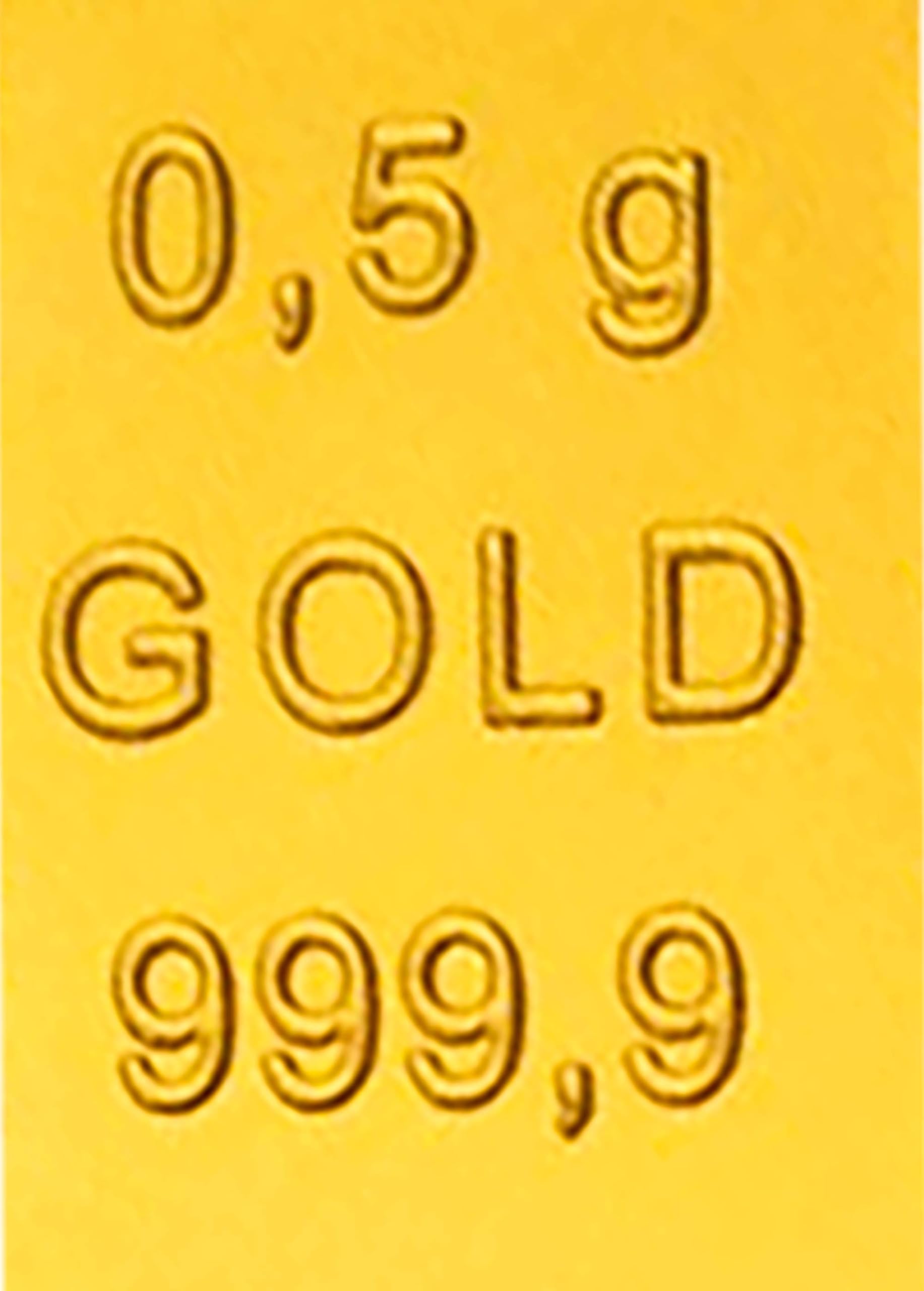 Gold zum Sammeln oder Verschenken - Goldbarren 0,5g Feingold 999.9 + Echtheitszertifikat und Geschenkverpackung