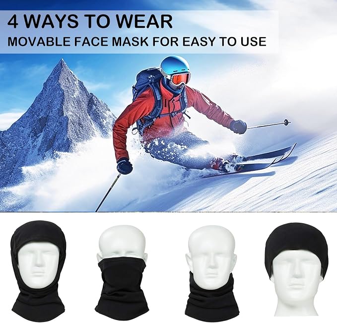 Pasamontañas para Hombre y Mujer Protector UV Invierno miniatura 3