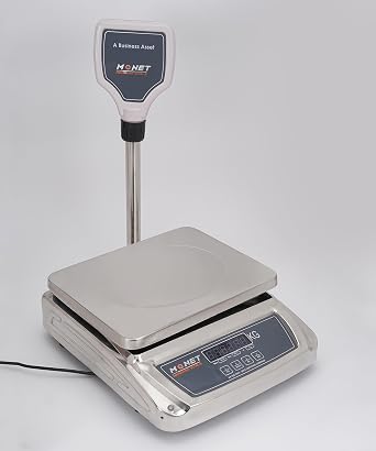 MONET Platform Weighing Scale | 30kg | Green Display Light | For Industrial And Commercial Use