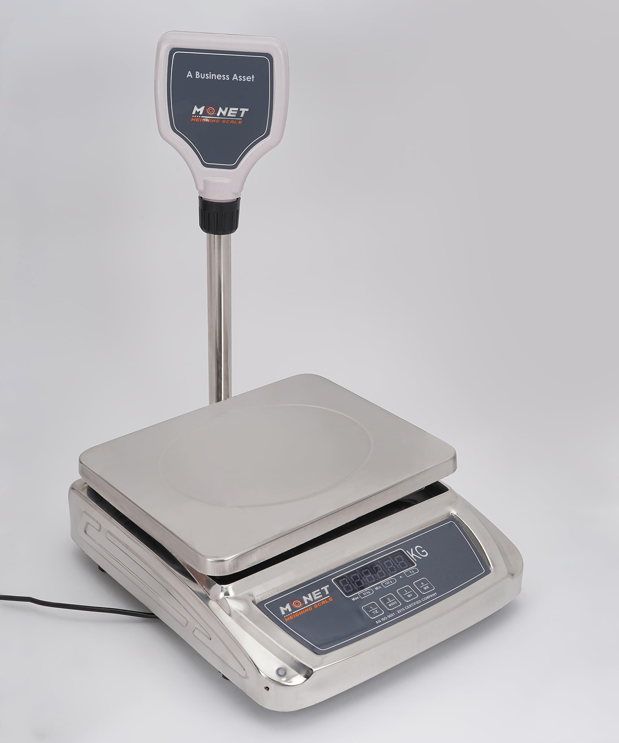 MONET Platform Weighing Scale | 30kg | Green Display Light | For Industrial And Commercial Use-image-15