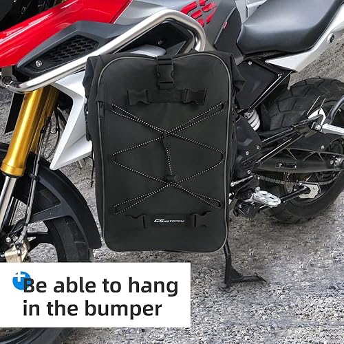 Miniatura 2 de Alforja universal Crash Sissy Bar impermeable asiento trasero bolsas mochila para BMW YAMAHA Honda Riding Pack Motocross, Negro -, Moderno