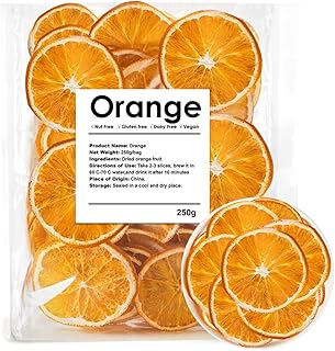 Dehydrated Dried Oranges For Cocktails, Dried Orange Slices 8.8oz/250g, No Sugar Added Fruit Tea
