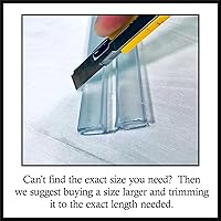 Vista 4 de DistinctAndUnique Bisagra de PVC transparente estilo piano para 3/16" (4,5 mm) o 1/8" (3 mm) Material: sin tornillos ni pegamento - DIY