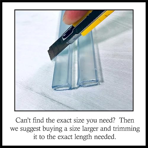 Miniatura 5 de DistinctAndUnique Bisagra de PVC transparente estilo piano para 316" (4,5 mm) o 18" (3 mm) Material sin tornillos ni pegamento - DIY para plexiglás,