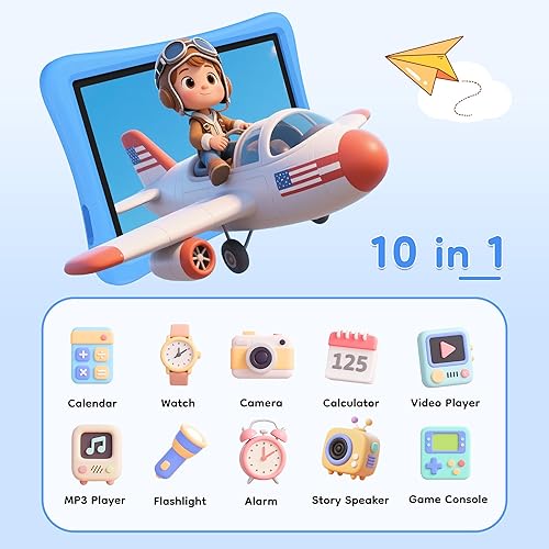 Miniatura 6 de SVITOO Tableta para Niños de 10 Pulgadas, Tabletas Android para Pequeñitos con Controles Parentales, Octa-Core 12GB RAM 128GB ROM Ampliable, Cámara