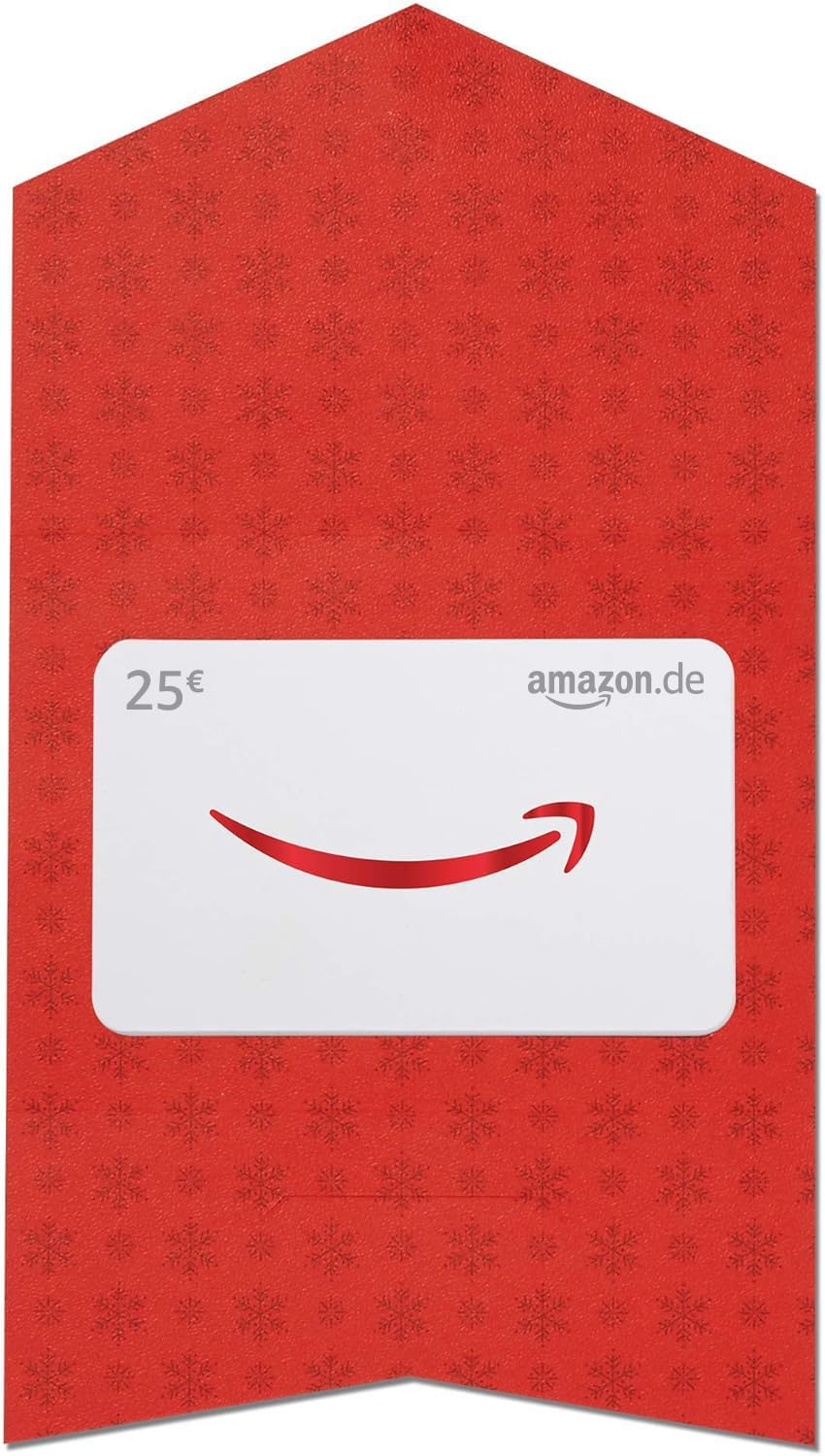 Amazon.de 25€ Gutschein im 10er Multi-Pack (Geschenkkuvert Rot und Gold)