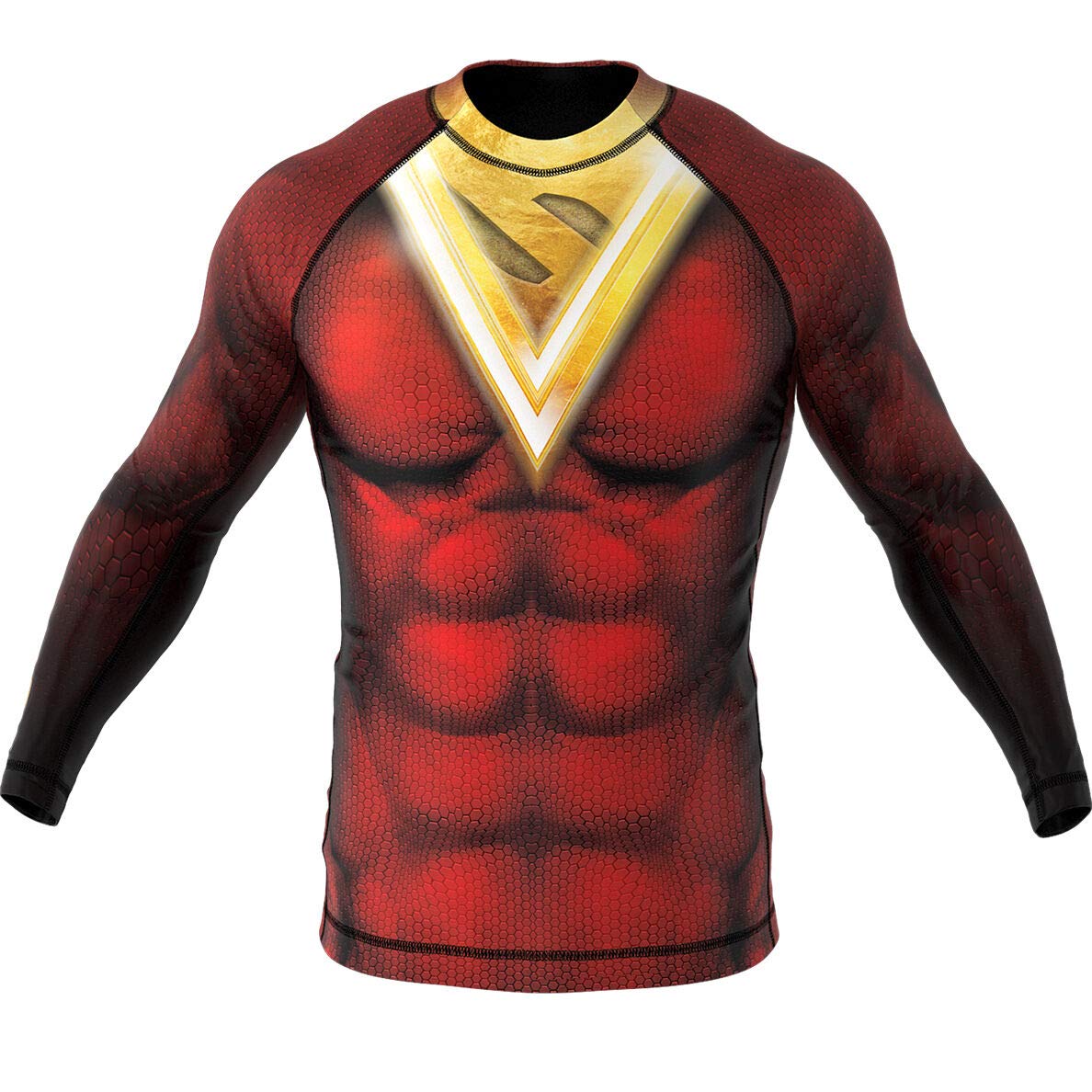 SMMASH Rashguard Homme à Manches Longues, Tee Shirt pour Hommes, T-Shirt de Sport Boxe MMA Kickboxing Krav Maga, Matériau Antibactérien, Produit dans l'Union Européenne