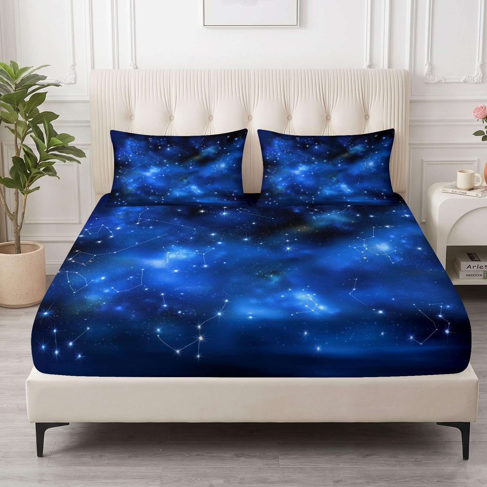 Prześcieradło z gumką King Space 150 x 200 cm, prześcieradło na materac