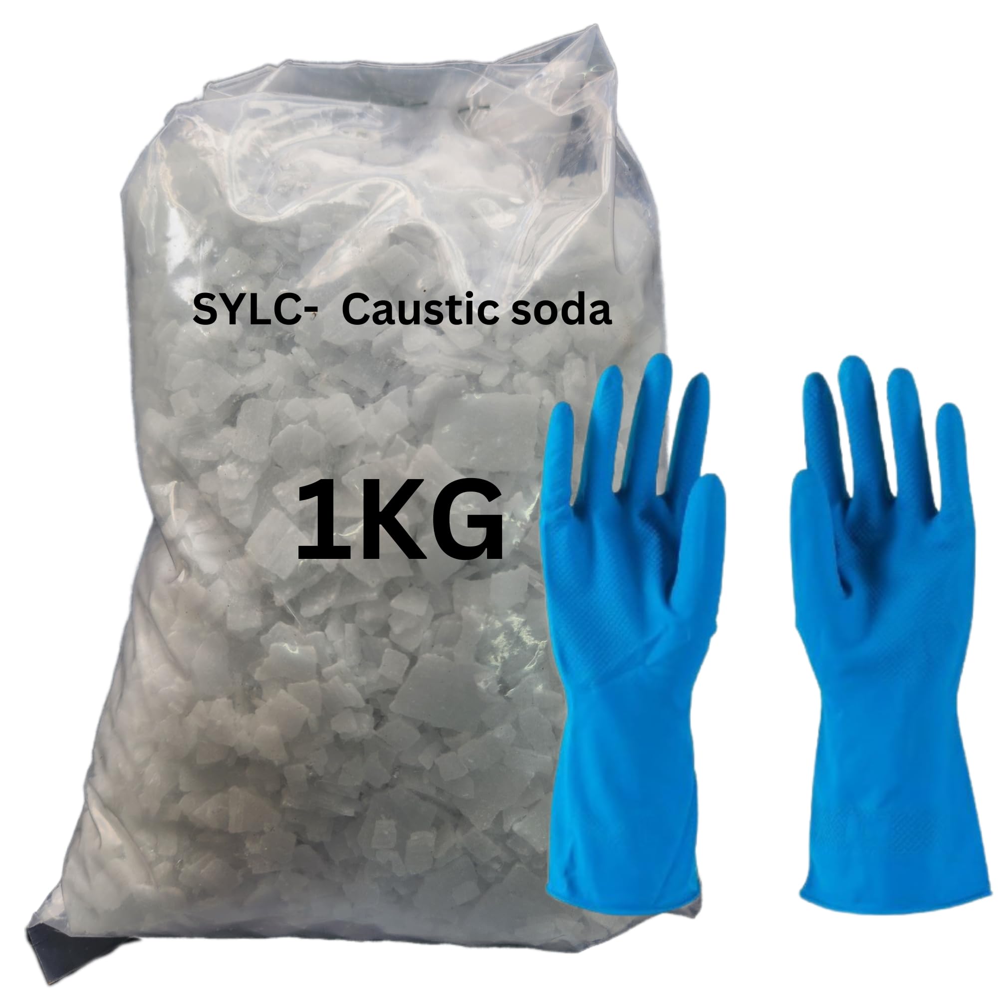 Alps Caustic Soda Flakes for Effective Drain & chimney Cleaner with Gloves | Clear Powder Drain Clogged Sinks and Pipes | Multipurpose Cleaning - 1KG (B0D9JYDGD5) Amazon Price History, Amazon Price Tracker