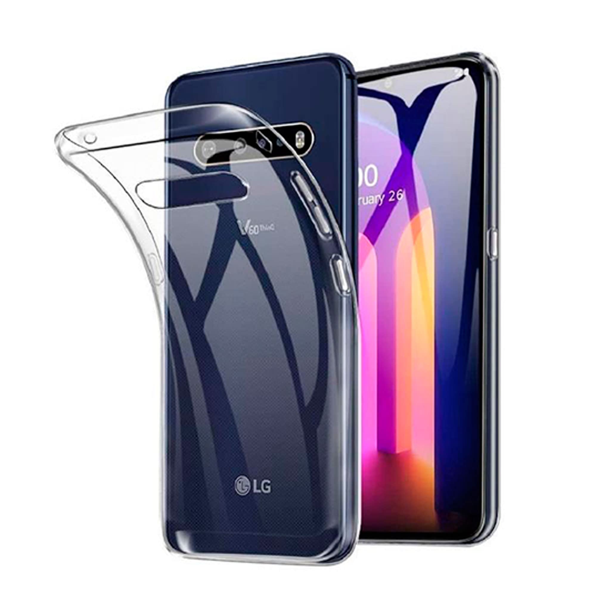 Amazon.co.jp: LG V60 ThinQ 5G 用のクリア TPU ケース - スマホケース