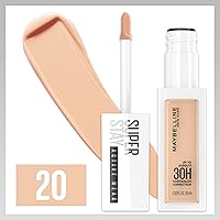 Vista 57 de Maybelline Maquillaje corrector líquido Super Stay, corrector de cobertura completa, hasta 30 horas de uso, resistente a la transferencia, acabado