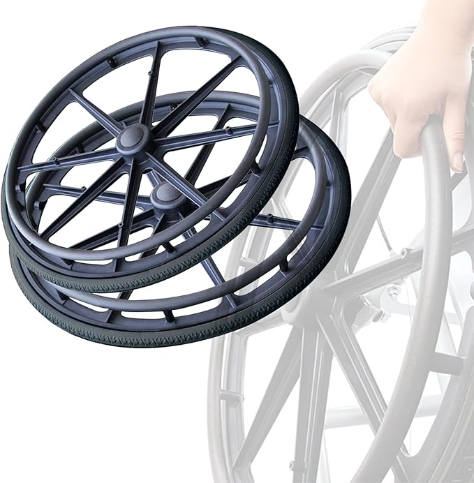 oIBjyrs 24inch Wheelchair Rear Wheel, 24 X 1 3/8 Manual