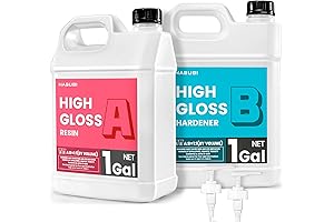 Crystal Clear NASUBI Epoxy Resin 2 Gallon: Radiant Finish, Easy-to-Use Formula For Art and More