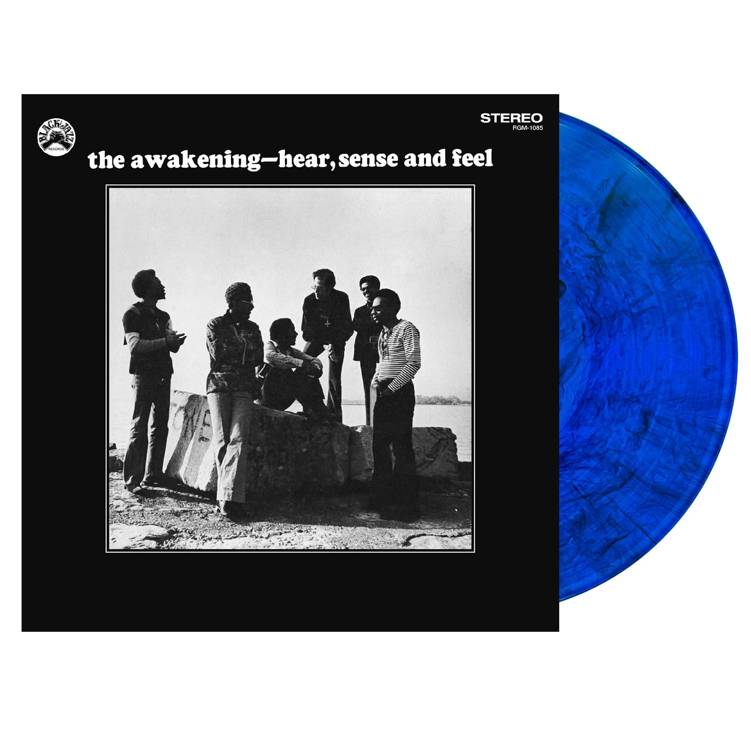 AWAKENING, The - Hear Sense & Feel (remastered) - BLUE & BLACK SWIRL VINYL LP