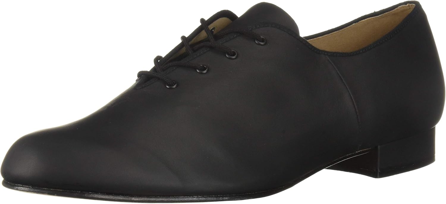 Bloch mens Jazz Oxford Leather Sole Dance Shoe, Black, 10.5 US